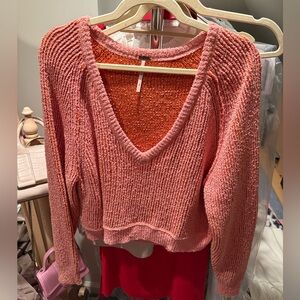 Free People pink sweater in size Small